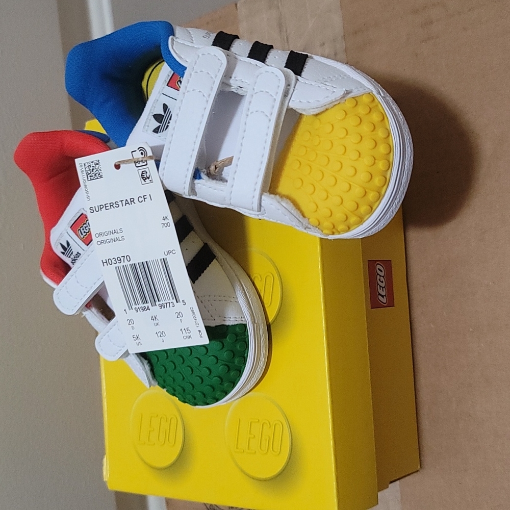 Baby addidas Lego tennis shoe size 5 toddler